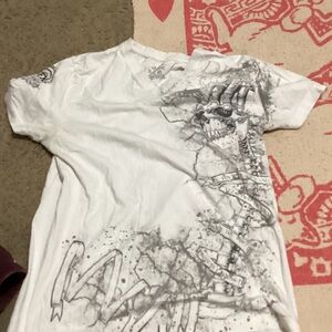 Edgy White Graphic Tee for Men